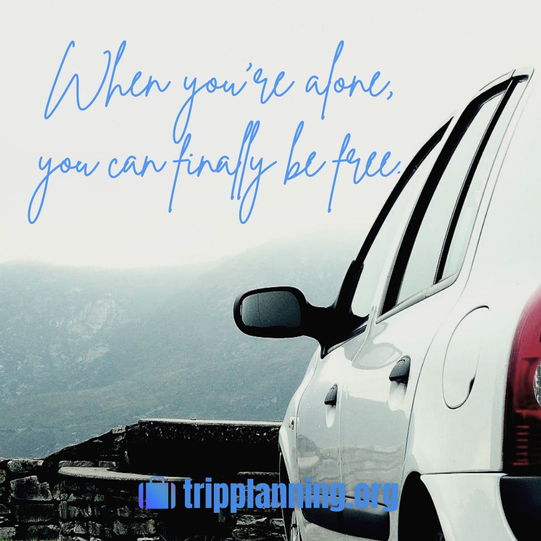 Solo Road Trip Captions