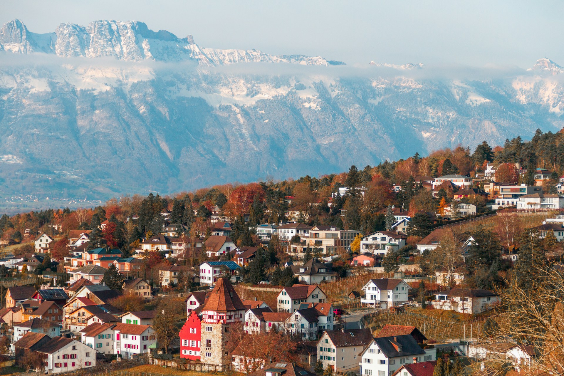 Liechtenstein mountain landscape