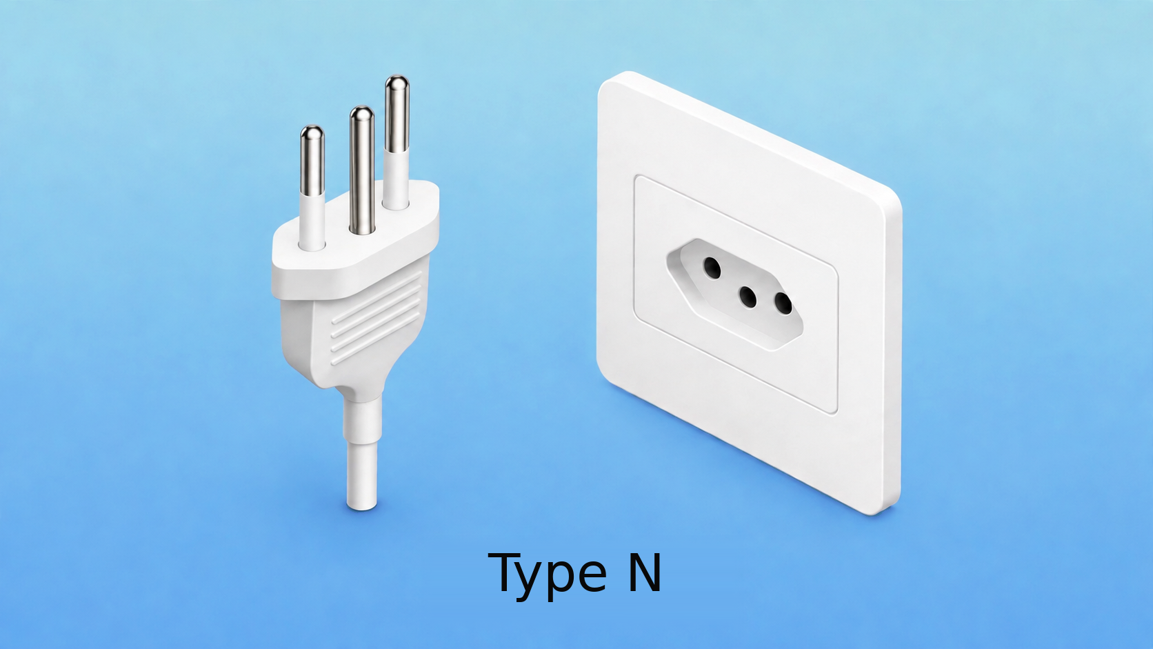Type N power plug and socket